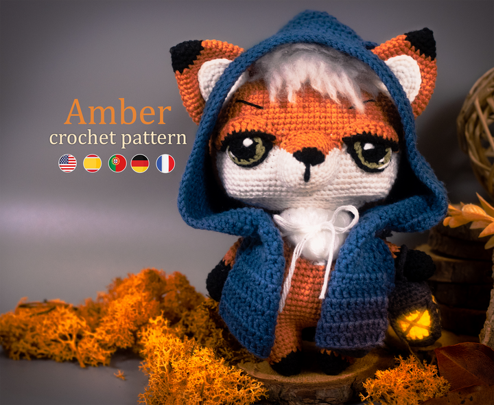 Amber the Fox • PDF Amigurumi Pattern