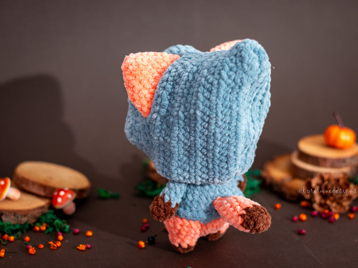 Fox in Hoodie • PDF Easy Amigurumi Pattern