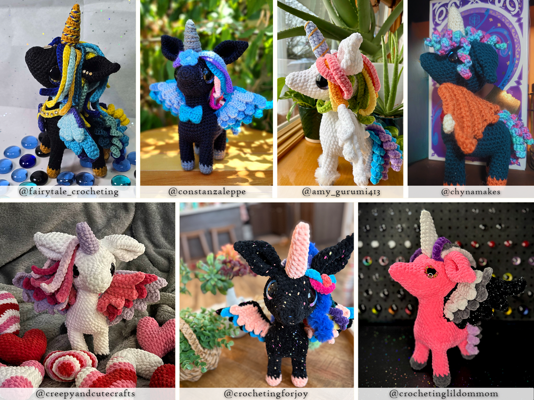Solune the Unicorn • PDF Easy Amigurumi Pattern