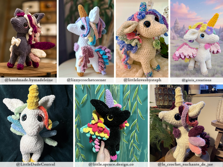 Solune the Unicorn • PDF Easy Amigurumi Pattern