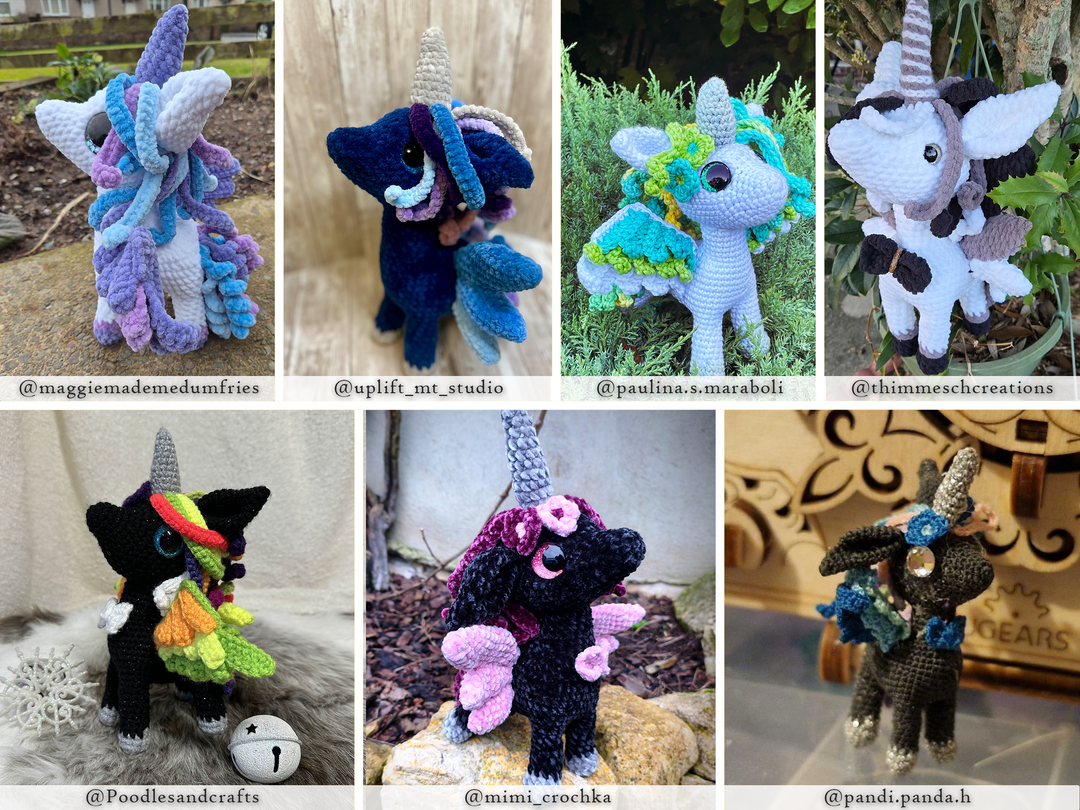 Solune the Unicorn • PDF Easy Amigurumi Pattern