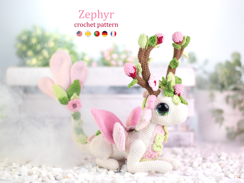 Zephyr the Cherry Blossom • PDF Amigurumi Pattern – Lyra Lune Designs