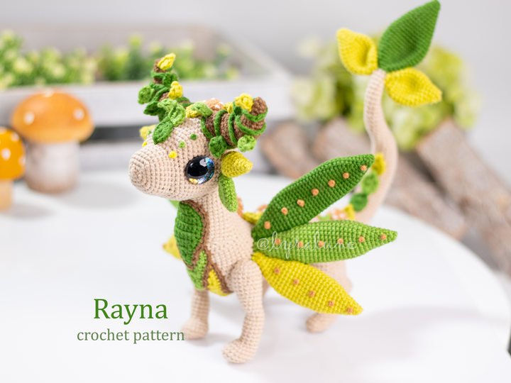 Rayna the Forest Dragon • PDF Amigurumi Pattern