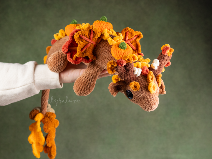Autumn Earth Dragon • PDF Easy Amigurumi Pattern