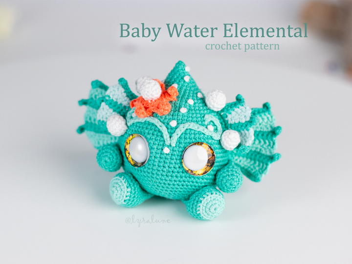 Baby Water Elemental • PDF Amigurumi Pattern