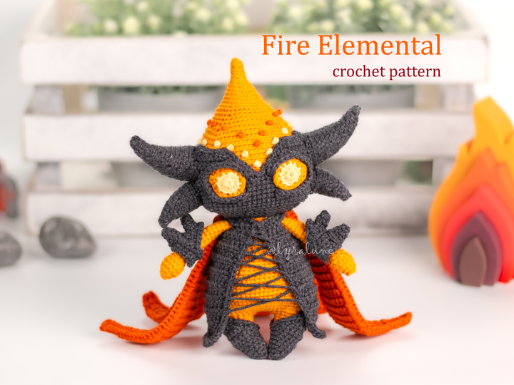 Fire Elemental • PDF Amigurumi Pattern