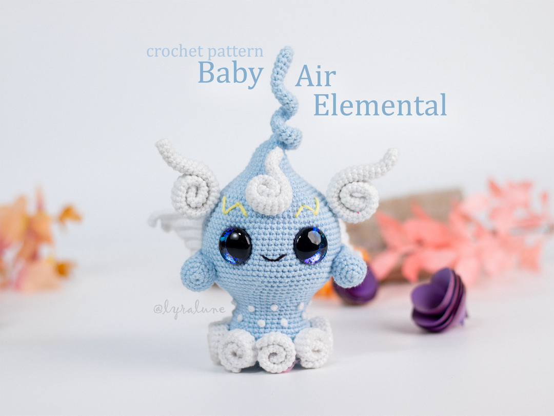 Baby Air Elemental • PDF Amigurumi Pattern