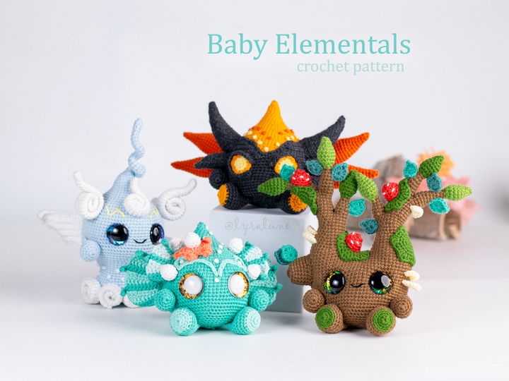 Baby Elementals Bundle • PDF Amigurumi Pattern