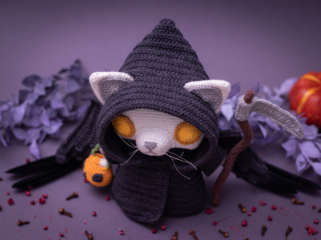 Grim Reaper Cat • PDF Amigurumi Pattern