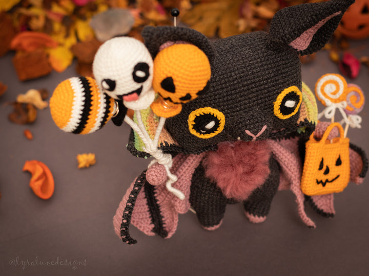 Shadow the Halloween Bat • PDF Amigurumi Pattern