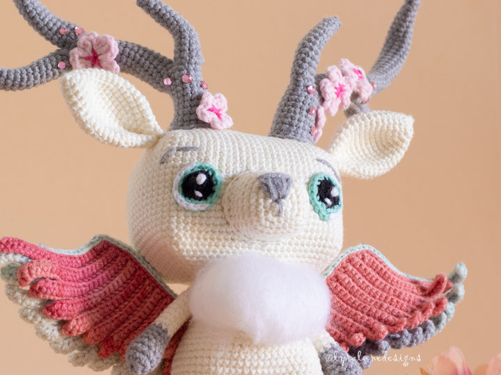 Dawn the Peryton • PDF Amigurumi Pattern