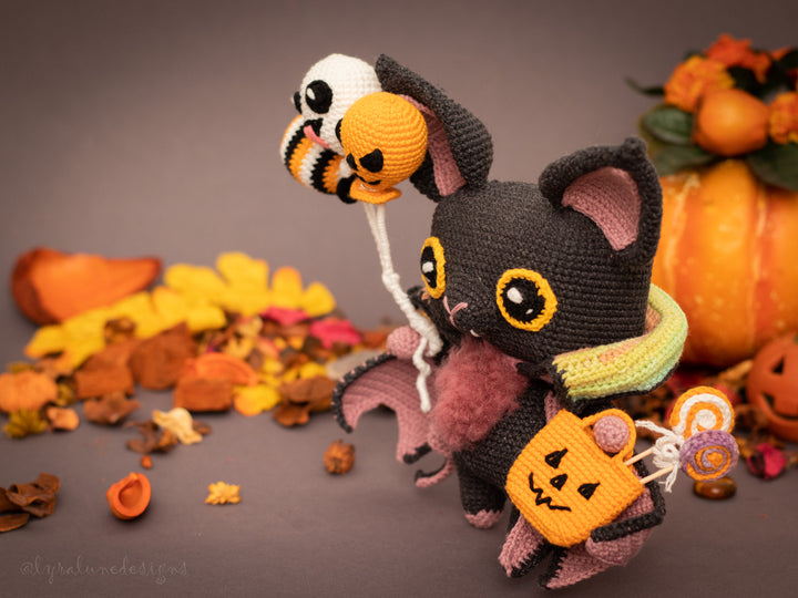 Shadow the Halloween Bat • PDF Amigurumi Pattern