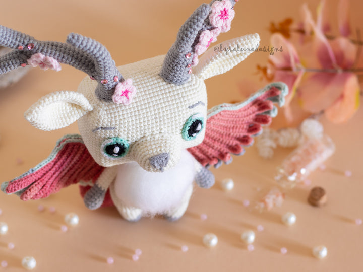 Dawn the Peryton • PDF Amigurumi Pattern