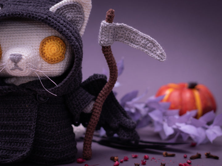 Grim Reaper Cat • PDF Amigurumi Pattern