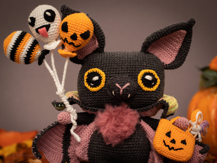 Shadow the Halloween Bat • PDF Amigurumi Pattern