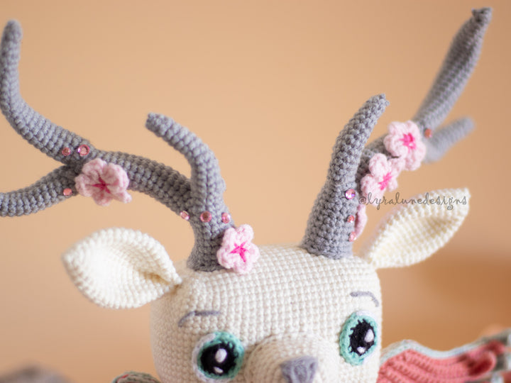 Dawn the Peryton • PDF Amigurumi Pattern