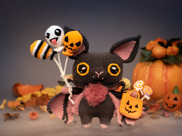 Shadow the Halloween Bat • PDF Amigurumi Pattern