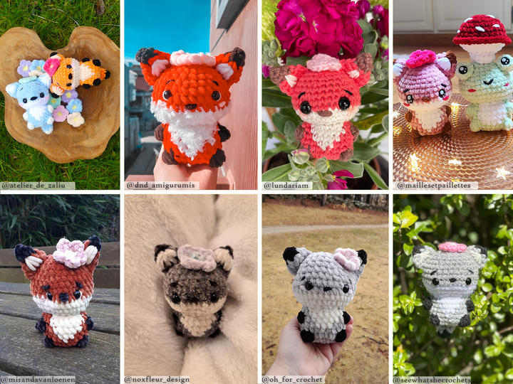 Forest Critters II Bundle • PDF Easy Low Sew Amigurumi Pattern
