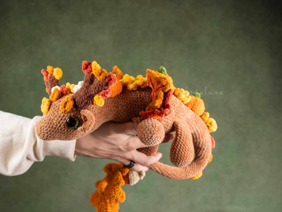 Autumn Earth Dragon • PDF Easy Amigurumi Pattern