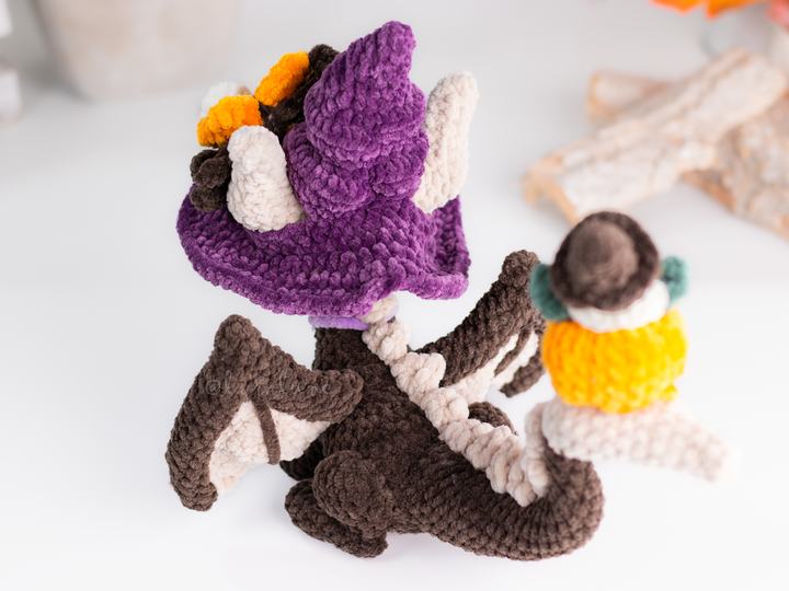Witchy Dragon • PDF Easy Amigurumi Pattern