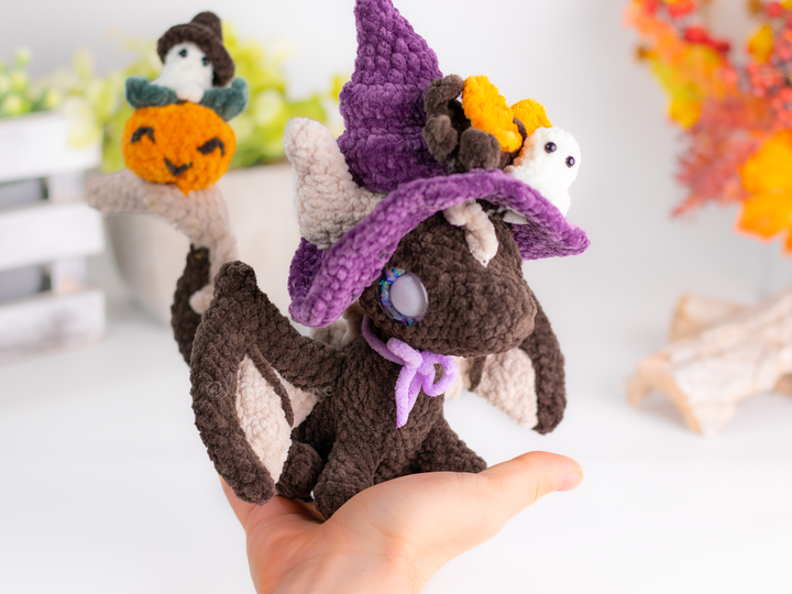 Witchy Dragon • PDF Easy Amigurumi Pattern