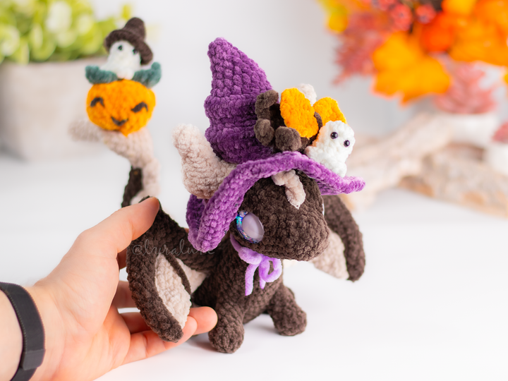 Witchy Dragon • PDF Easy Amigurumi Pattern