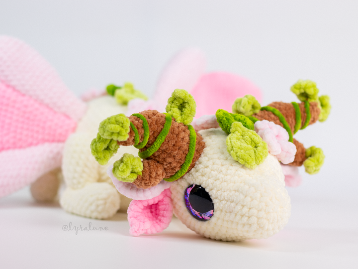Nielle the Cherry Blossom Dragon • PDF Easy Amigurumi Pattern