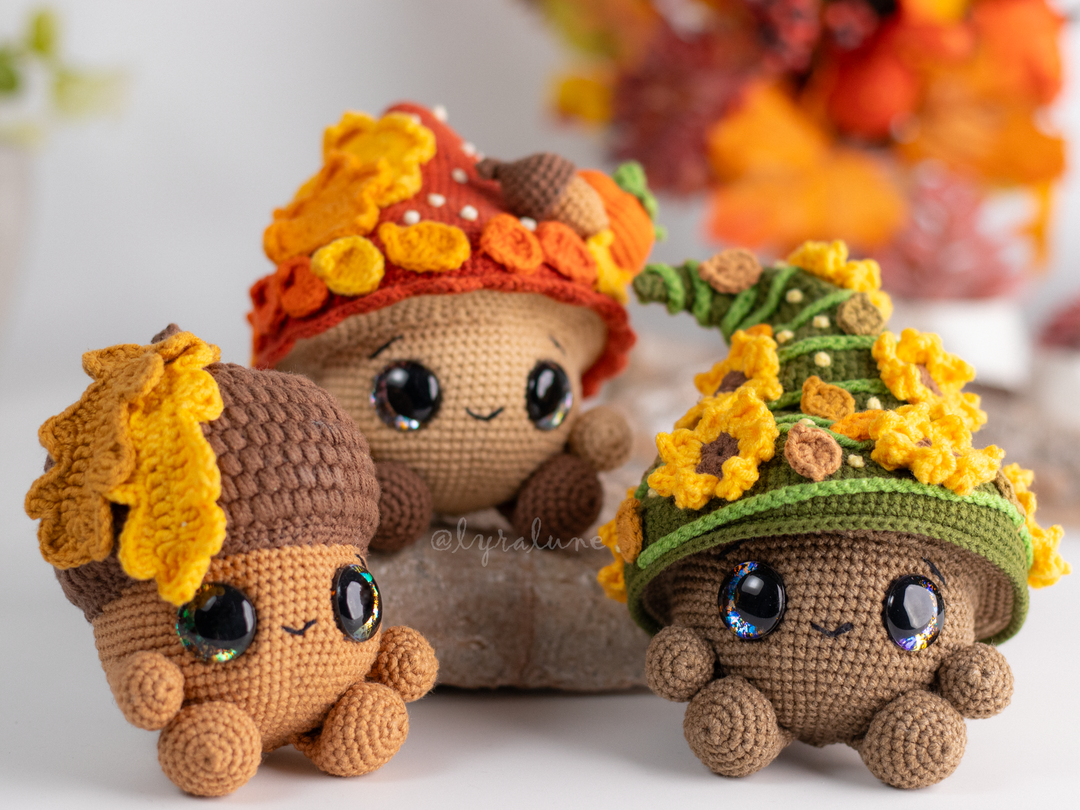 Autumn Mushrooms • PDF Amigurumi Pattern