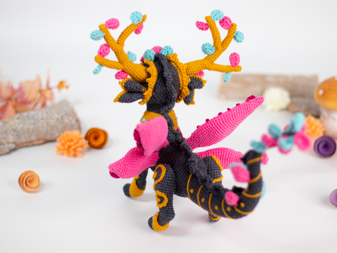 Aveline the Sylvan Dragon • PDF Amigurumi Pattern
