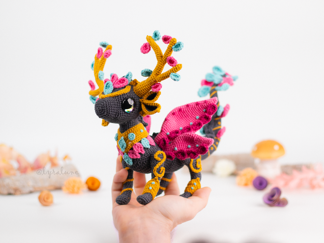 Aveline the Sylvan Dragon • PDF Amigurumi Pattern