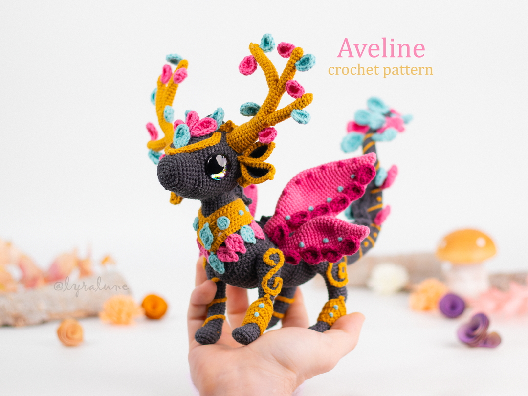 Aveline the Sylvan Dragon • PDF Amigurumi Pattern