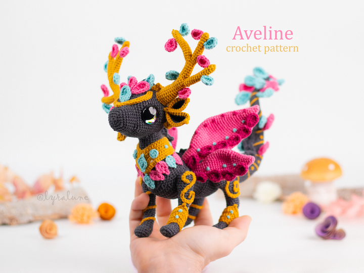 Aveline the Sylvan Dragon • PDF Amigurumi Pattern