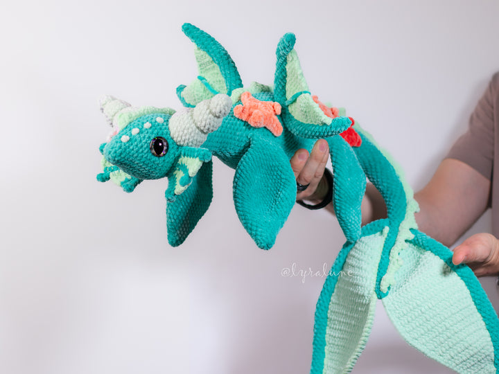 Water Dragon • PDF Easy Amigurumi Pattern