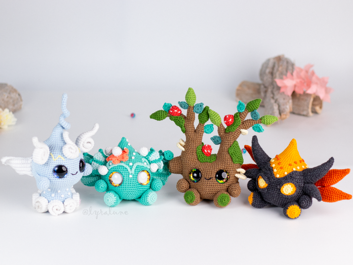 Baby Elementals Bundle • PDF Amigurumi Pattern