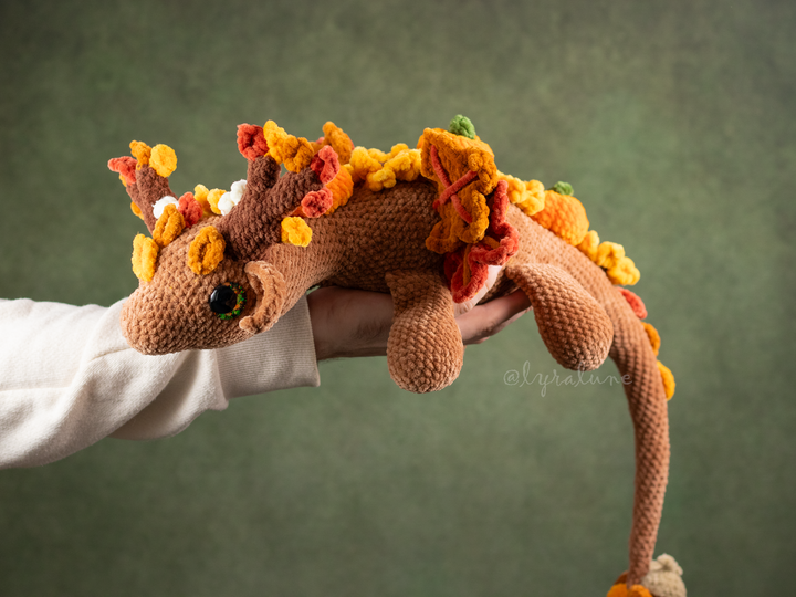 Autumn Earth Dragon • PDF Easy Amigurumi Pattern