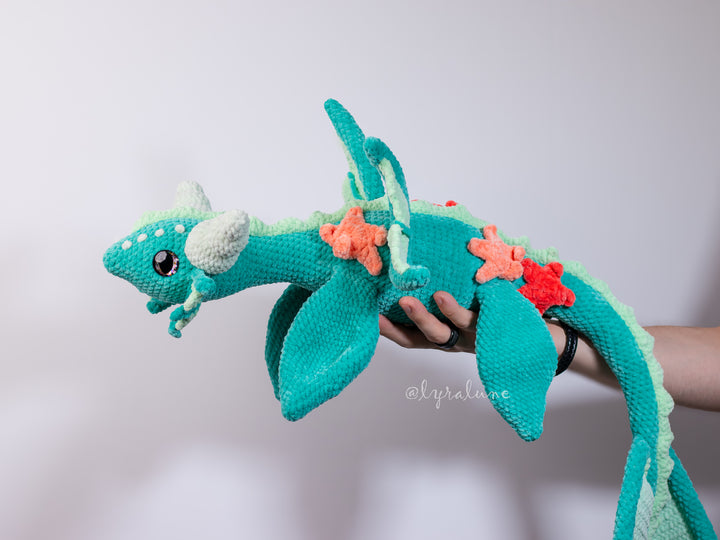 Water Dragon • PDF Easy Amigurumi Pattern