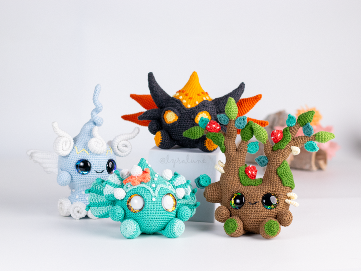 Baby Elementals Bundle • PDF Amigurumi Pattern
