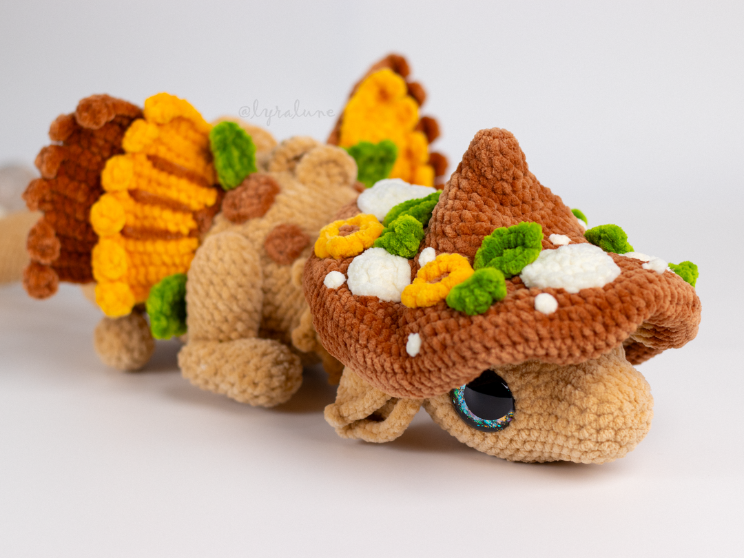 Nyra the Mushroom Dragon • PDF Easy Amigurumi Pattern