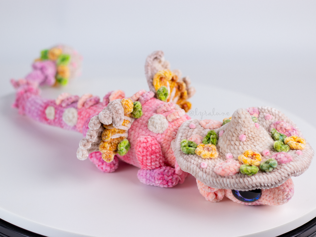 Nyra the Mushroom Dragon • PDF Easy Amigurumi Pattern