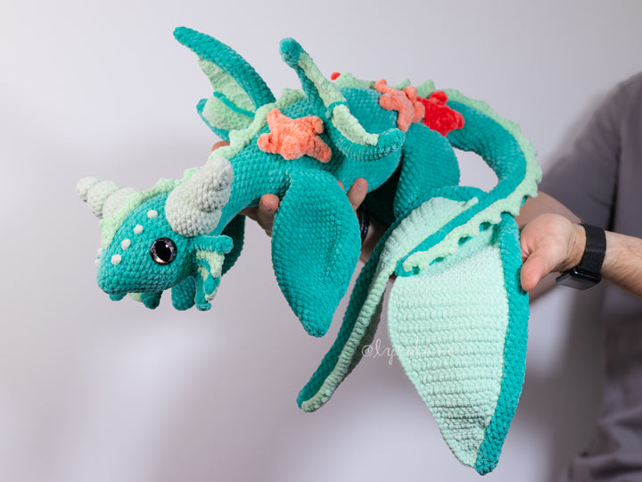 Water Dragon • PDF Easy Amigurumi Pattern
