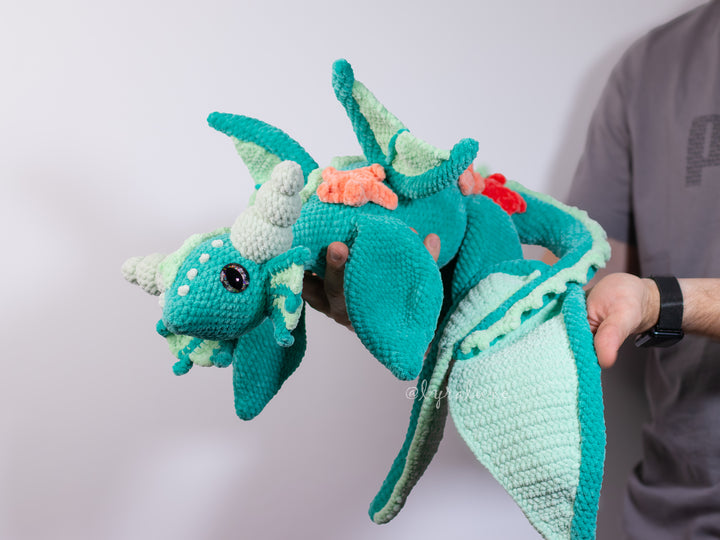 Water Dragon • PDF Easy Amigurumi Pattern