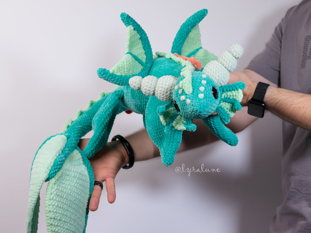 Water Dragon • PDF Easy Amigurumi Pattern