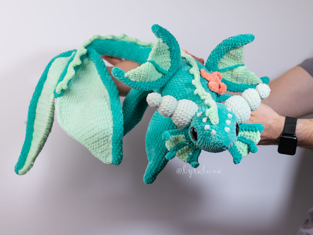 Water Dragon • PDF Easy Amigurumi Pattern