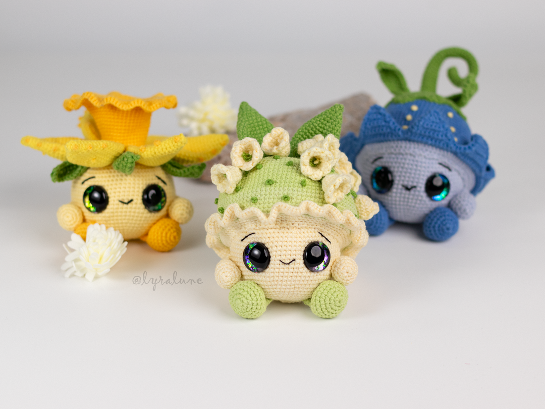 Flower Mushrooms • PDF Amigurumi Pattern