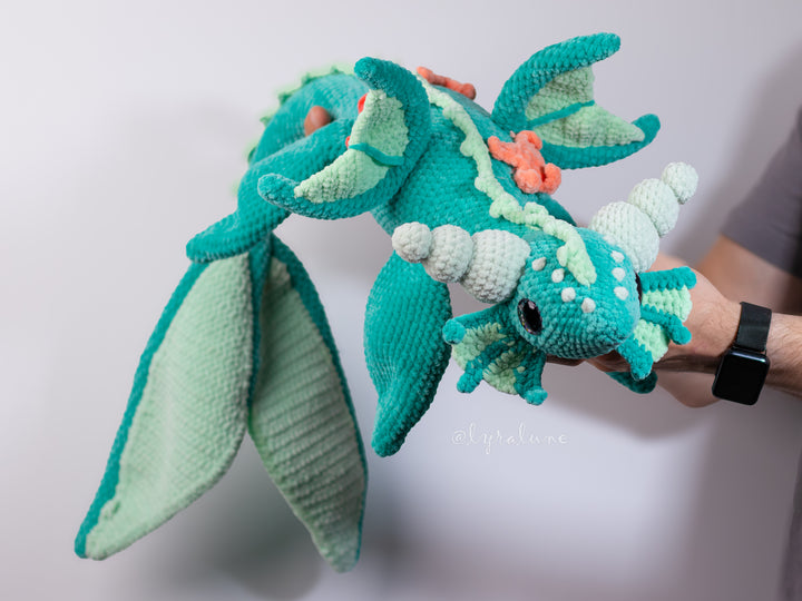 Water Dragon • PDF Easy Amigurumi Pattern