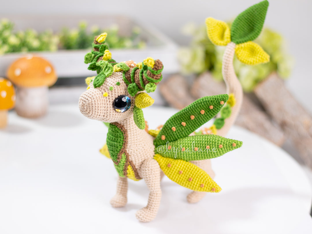 Rayna the Forest Dragon • PDF Amigurumi Pattern