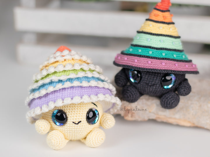 Rainbow Mushrooms • PDF Amigurumi Pattern