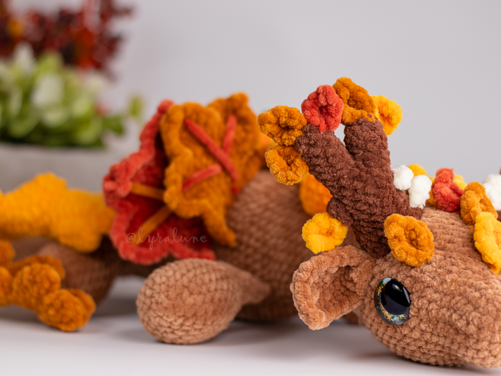 Autumn Earth Dragon • PDF Easy Amigurumi Pattern
