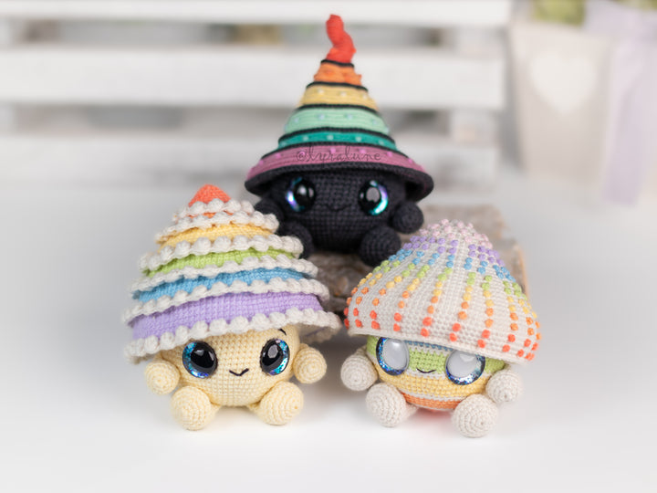Rainbow Mushrooms • PDF Amigurumi Pattern