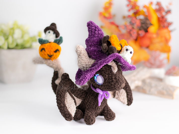Witchy Dragon • PDF Easy Amigurumi Pattern